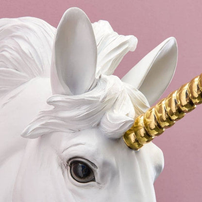 Unicorn Wall Sconce Hugh White-Gold