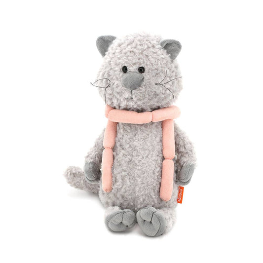 Buddy, die Katze, Plüschtier mit Würstchen, 25 cm