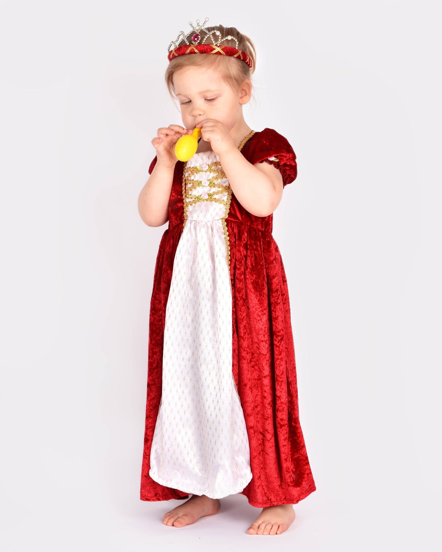 Red Velvet Princess Dress Den Goda Fen 2-4 years (98-104 cm)