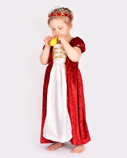 Red Velvet Princess Dress Den Goda Fen 2-4 years (98-104 cm)
