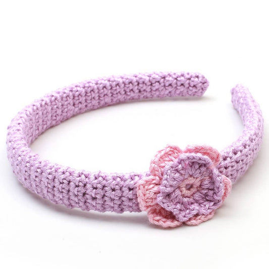 Haarband mit Blume – Helllila