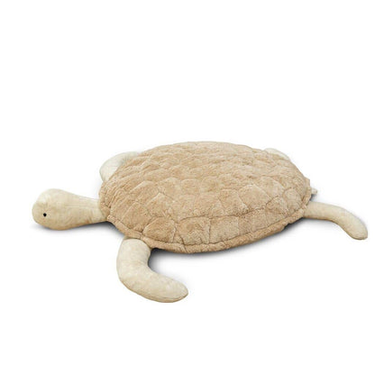 Große, sandfarbene XXL-Schildkröte