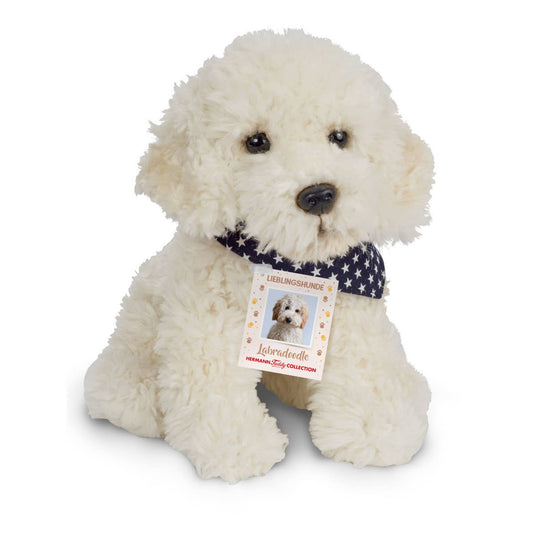 Sitzendes Labradoodle-Plüschtier