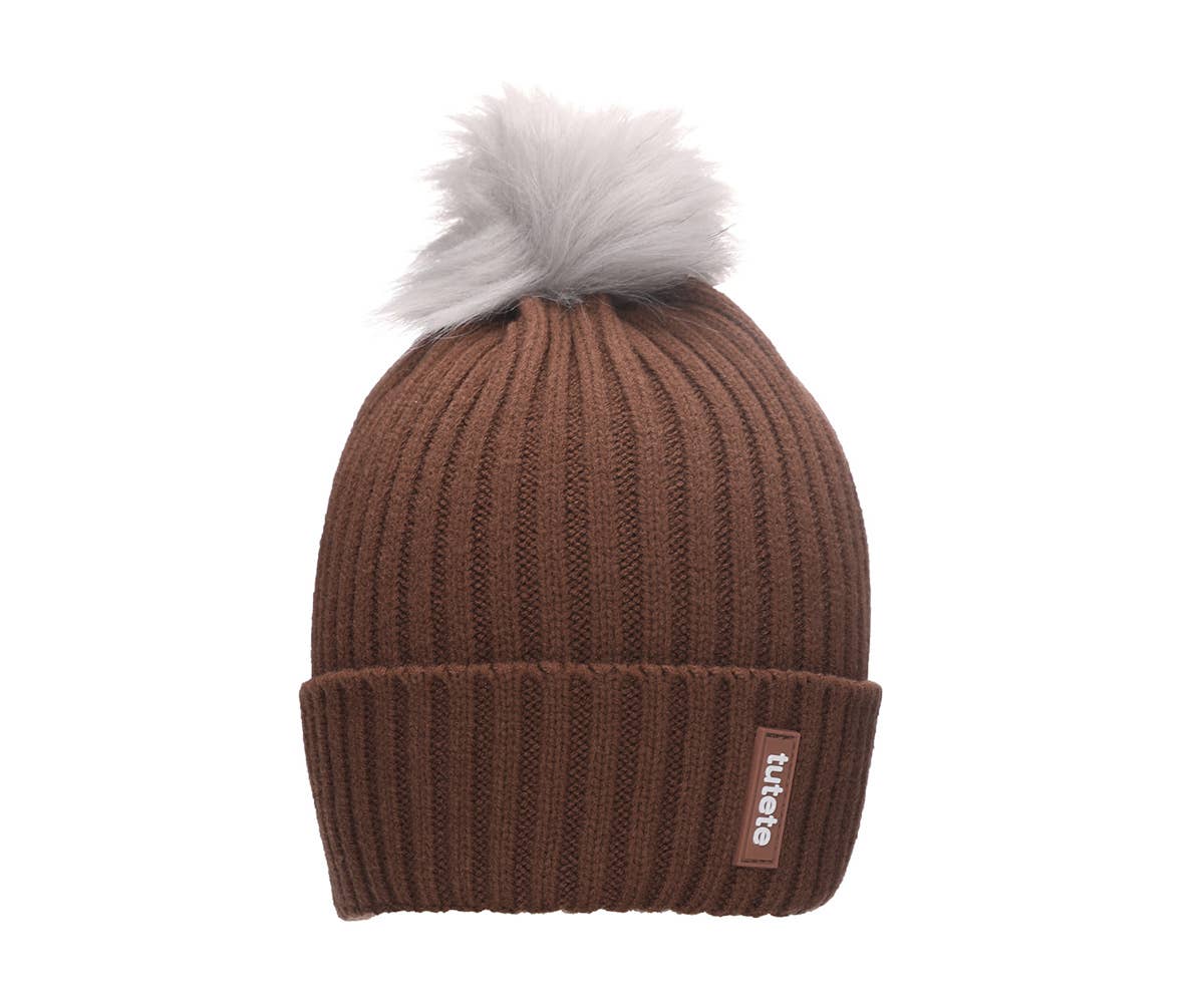 Braunes Winterset - Lustige Alphabetbuchstaben