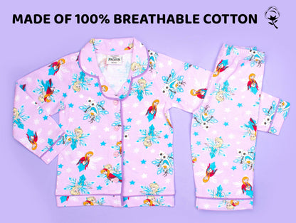 La Reine des Neiges Pyjama with Buttons