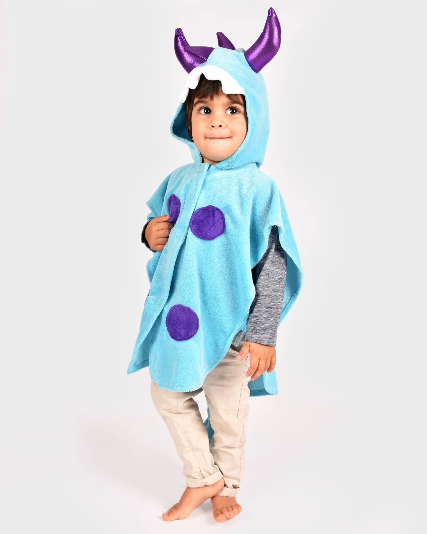 Blue Mini Monster Cape Size 86-110 cm 1-4 years