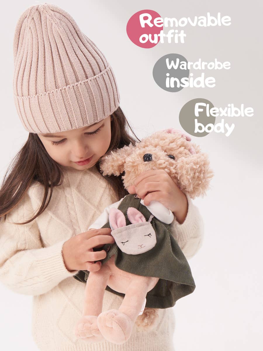 Fendi Lucky Dog Puppe: Reise nach Paris - 38 cm