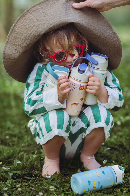 Konfetti-Edelstahl-Isolierflasche für Kinder