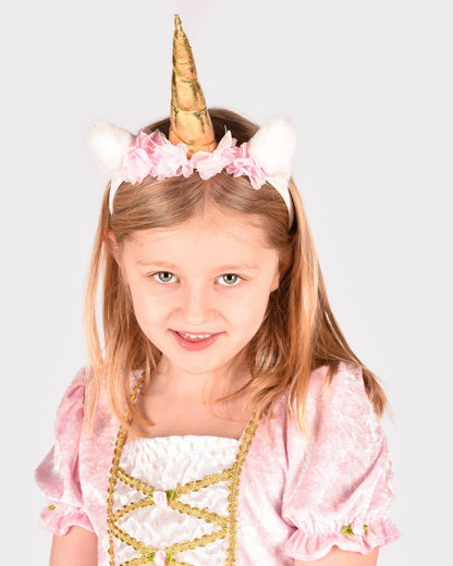 Unicorn Headband with Flowers
