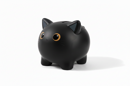 Spardose Schwarze Katze