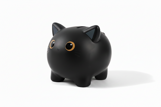 Spardose Schwarze Katze
