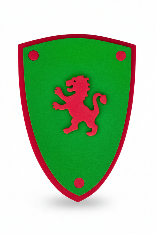 Softik Schild Grün mit Löwe