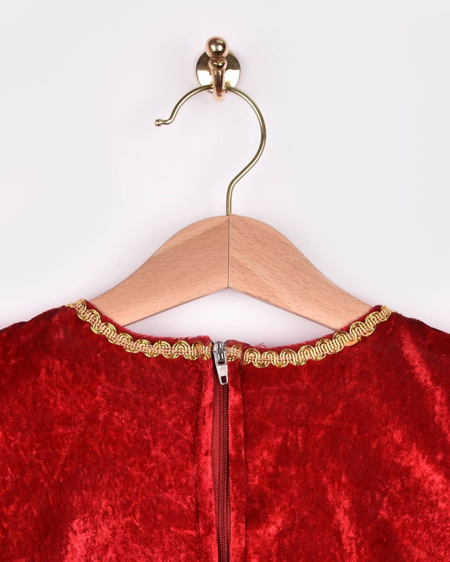 Red Velvet Princess Dress Den Goda Fen 2-4 years (98-104 cm)