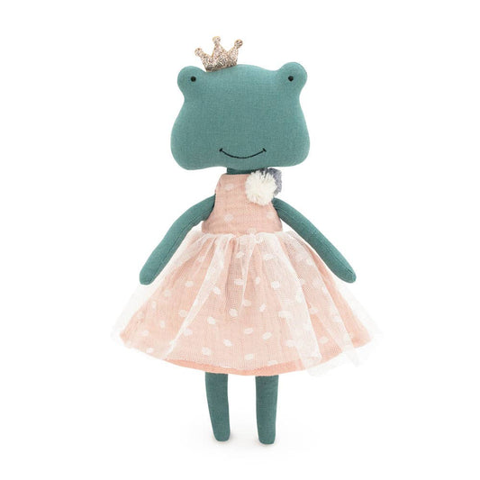 Plüschtier aus Baumwolle, Fiona der angezogene Frosch – 29 cm – ab 0 Jahren
