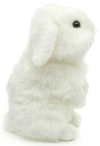 Peluche lapin tête de lion blanc debout Uni Toys