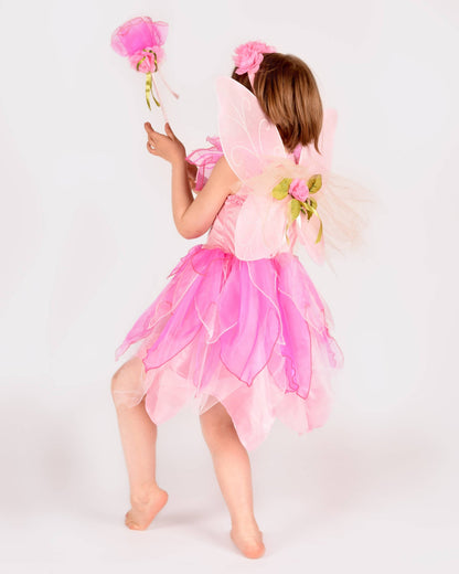 Fairy dress with wings+tiara+wand 122-128 cm 6-8 years