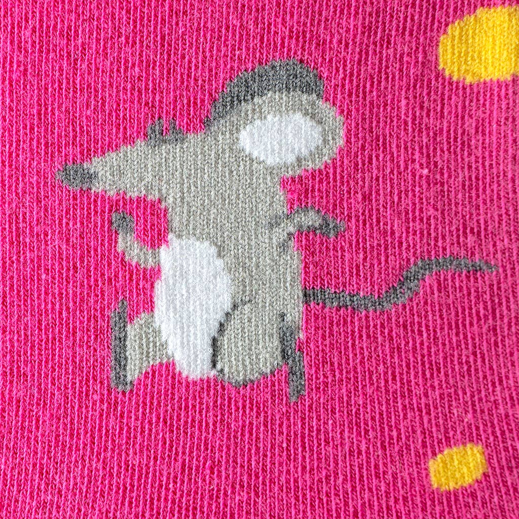 Kindersocken Mäuse und Käse