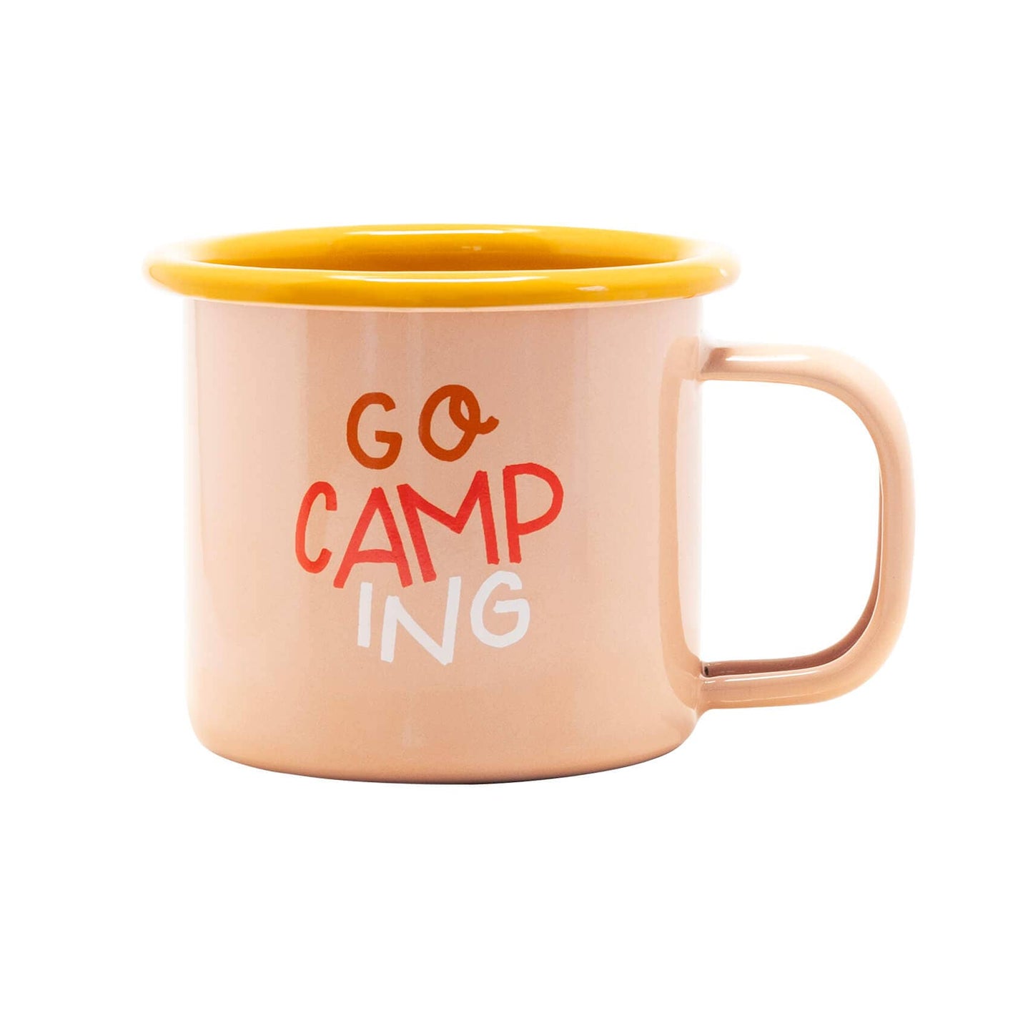 Kleine Emaille-Tasse „Go Camping“