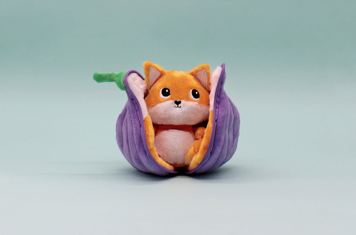 Peluche réversible Russet le renard/figue – Flipetz – vue 11