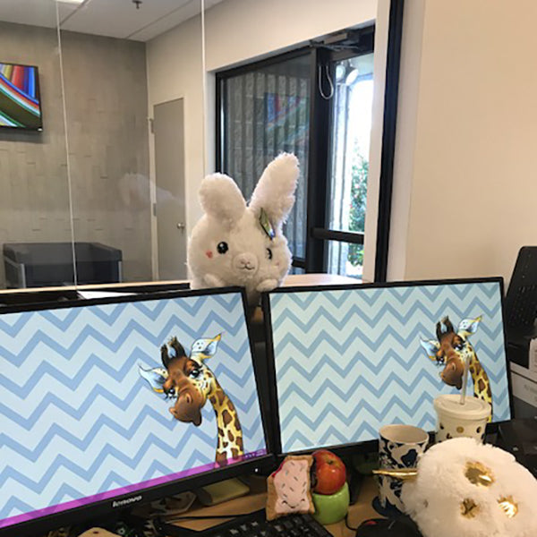 Mini Squishable Kuscheltier – Flauschiger Hase
