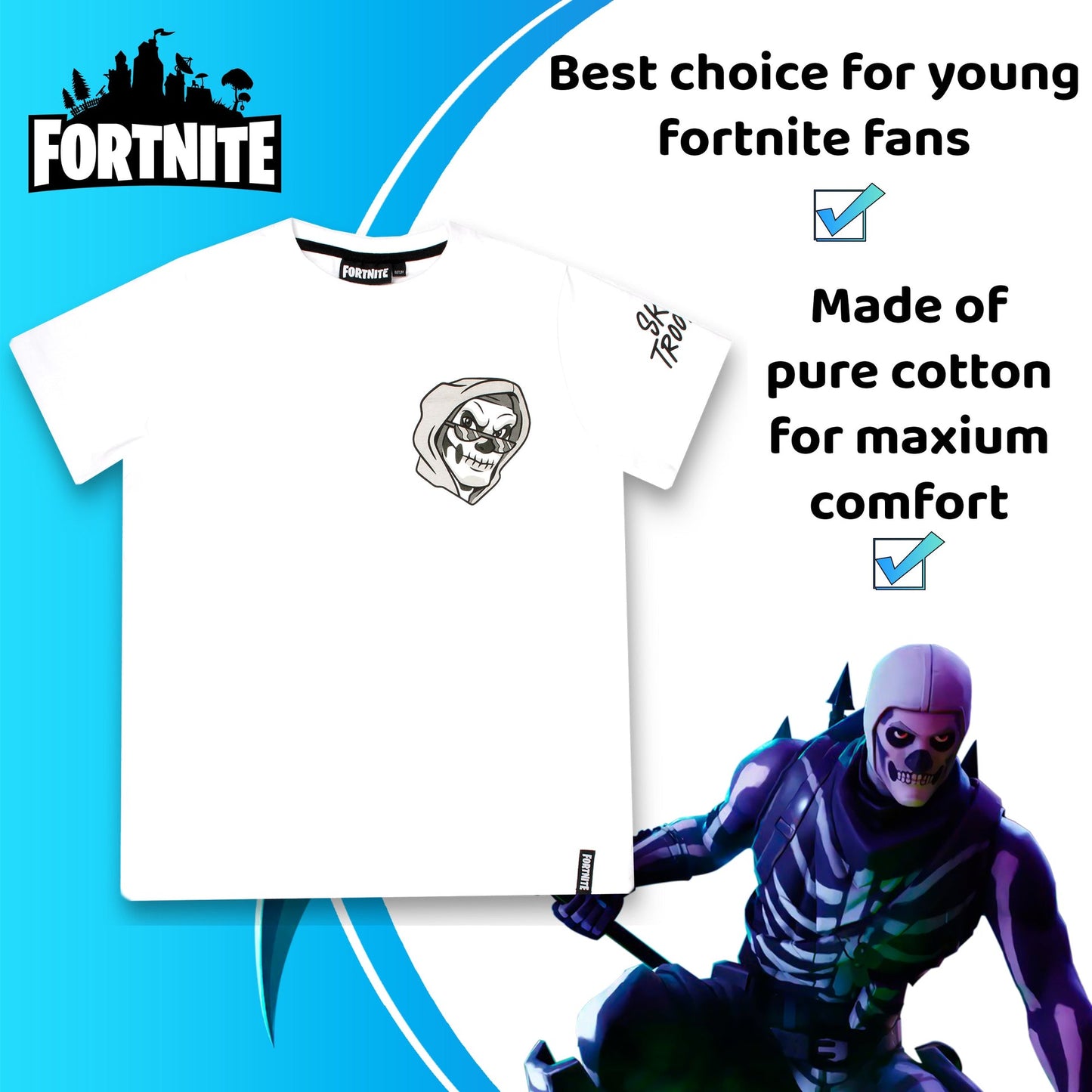 Fortnite Pyjamas with Skull Tropper