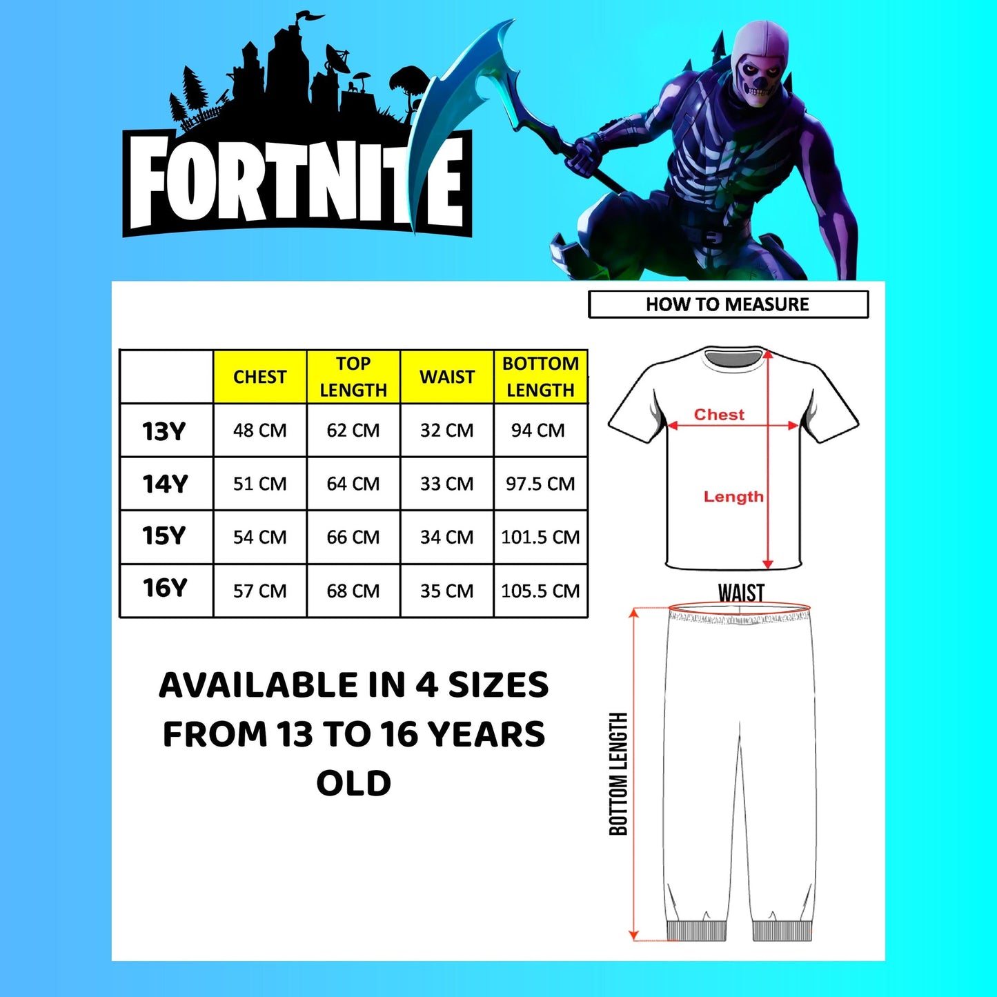 Fortnite Pyjamas with Skull Tropper