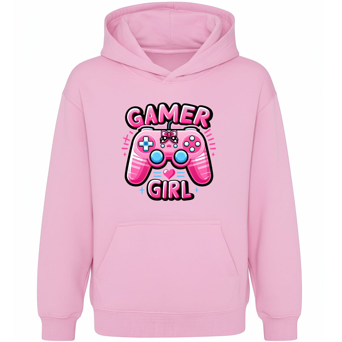 Kapuzenpullover Gymnastik – Fringoo Gaming Rosa für Mädchen Baumwollreich weich Kapuze – Gaming Pad Rosa