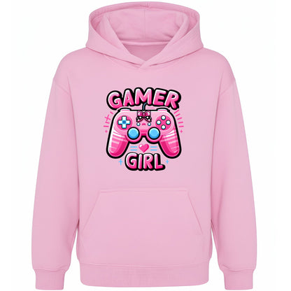 Fringoo gamer Sweat à capuche rose fille Cotton Rich Soft Hooded Sweatshirt- gamer Pad rose