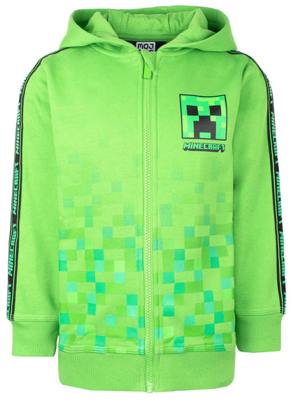 Minecraft Zipped Sweat à capuche – vert
