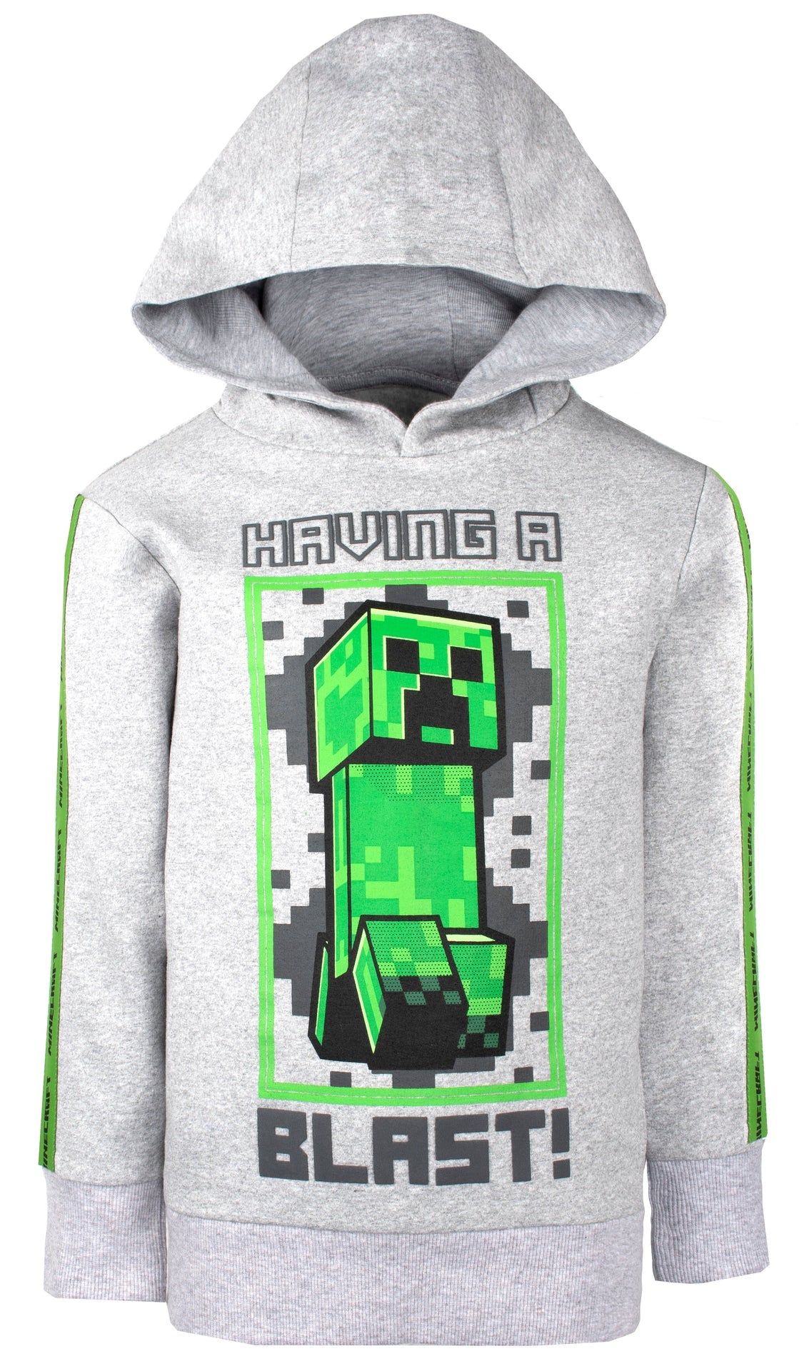 Minecraft vert Creeper Sweat à capuche – gris