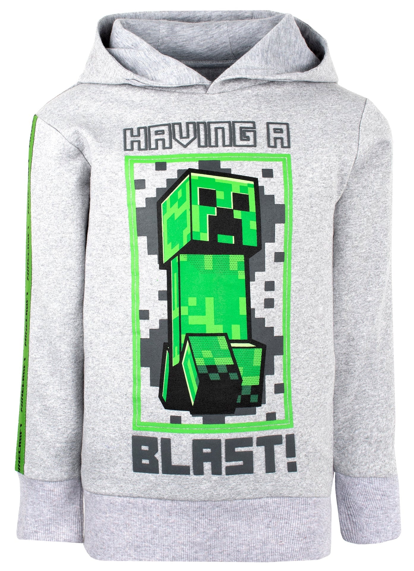 Minecraft vert Creeper Sweat à capuche – gris