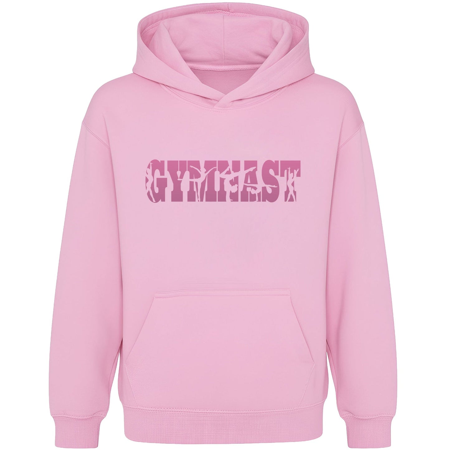 Fringoo Gymnastic Sweat à capuche for enfant Cotton Rich Soft Hooded Sweatshirt- Gymnast rose