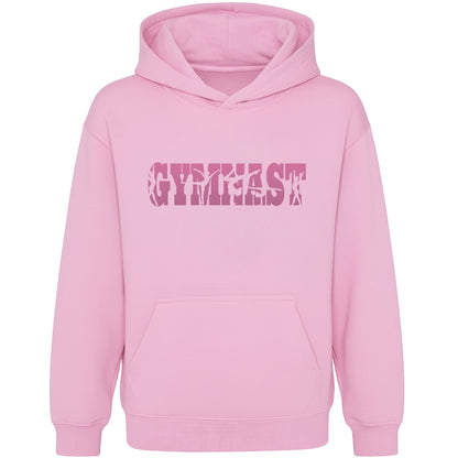 Fringoo Gymnastic Sweat à capuche for enfant Cotton Rich Soft Hooded Sweatshirt- Gymnast rose