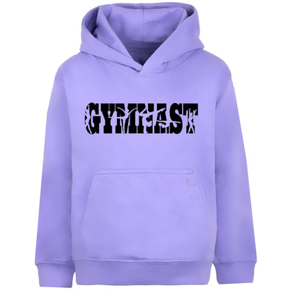 Fringoo Gymnastic Sweat à capuche for enfant Cotton Rich Soft Hooded Sweatshirt- Gymnast violet