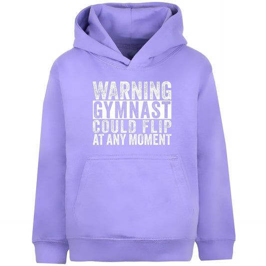 Sweat à capuche gymnastique – Fringoo Gymnastic for Cotton Rich Soft Hooded – Gymnast Warning violet