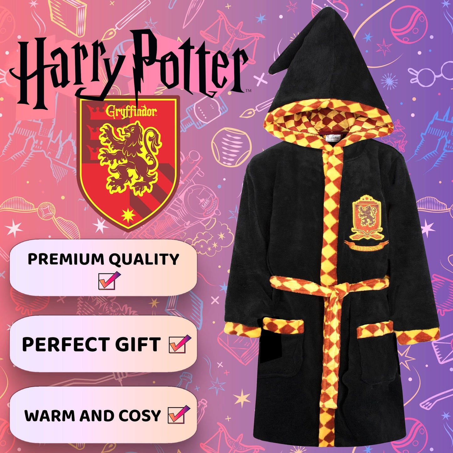 Harry Potter Robe – noir