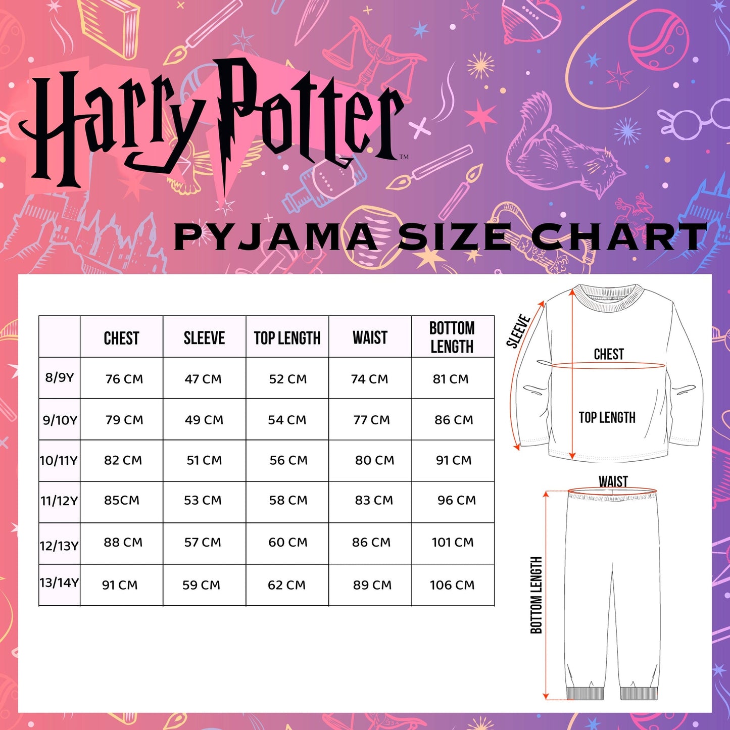 Pyjama Harry Potter – noir