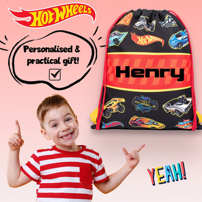 Official Hot Wheels / Sac à cordon | enfant PE Sac