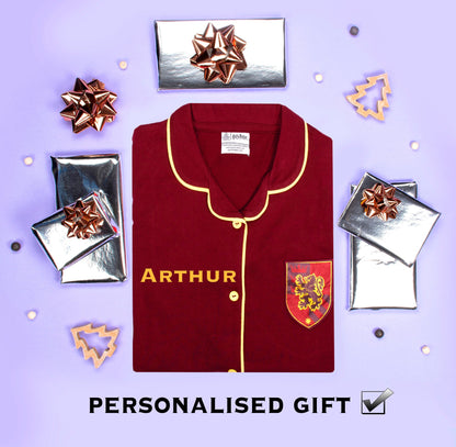Harry Potter Pyjamas with Buttons – Burgundy