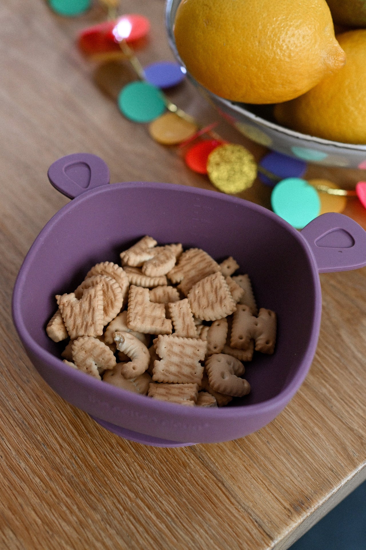 Bol d'apprentissage en silicone Lili Mustard