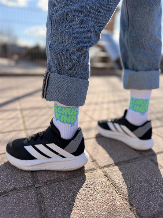 Chaussettes Schulkind Graffiti vert – vue produit 2