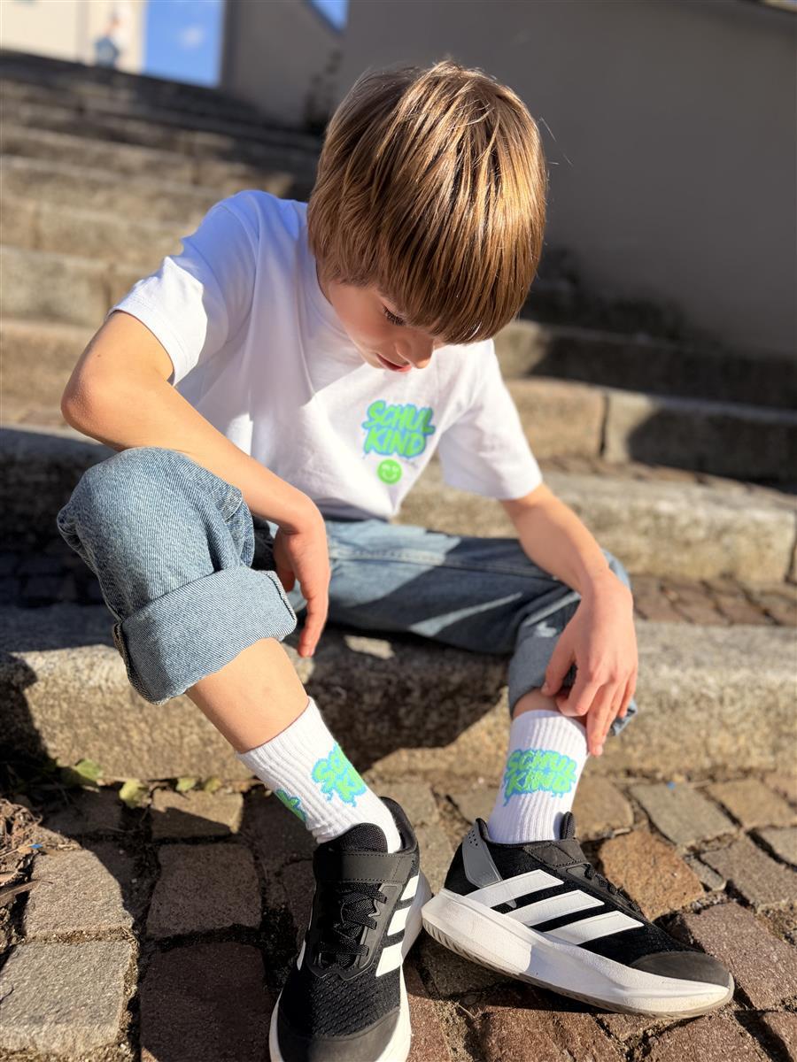 Chaussettes Schulkind Graffiti vert – vue produit 5