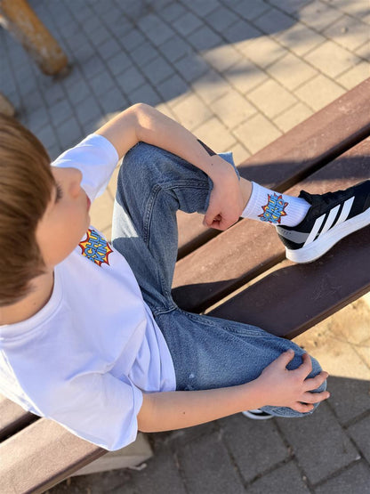 Chaussettes Schulkind Super Hero – vue produit 4
