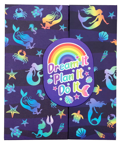 Magnetic Weekly Planner – Purple Mermaids