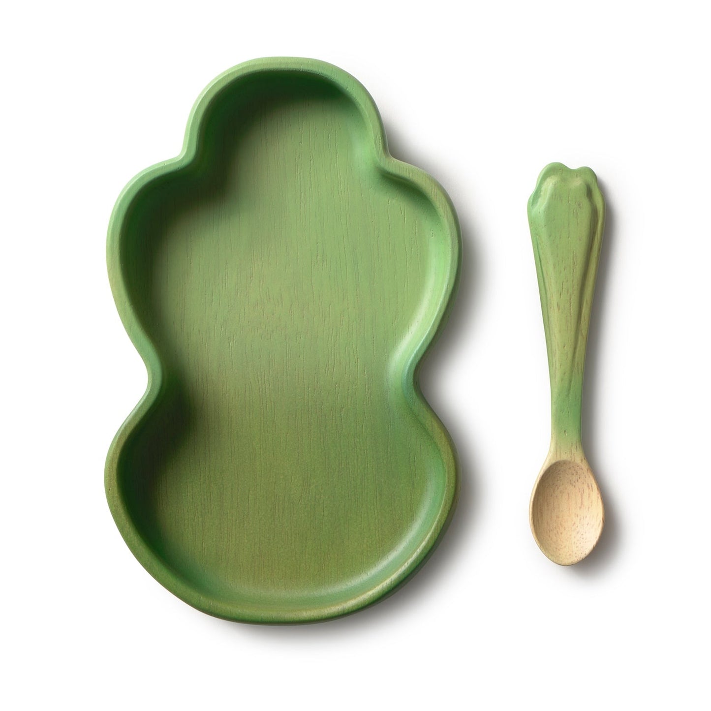 Kendall le Chou kale – Ensemble assiette et cuillère bébé