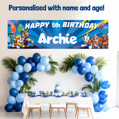 Bannière d’anniversaire – Paw Patrol