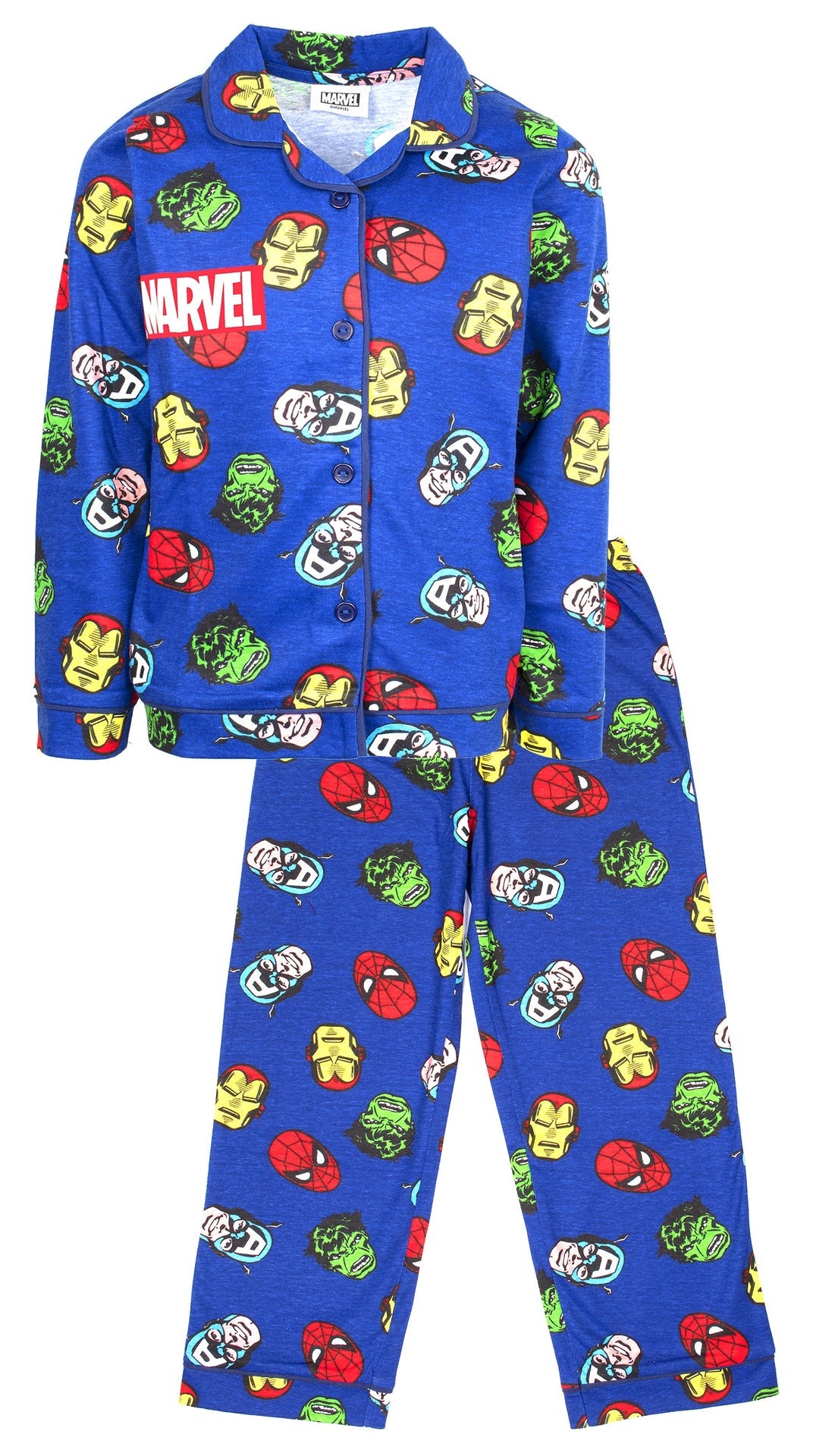 Marvel enfant Pyjama – bleu with Buttons