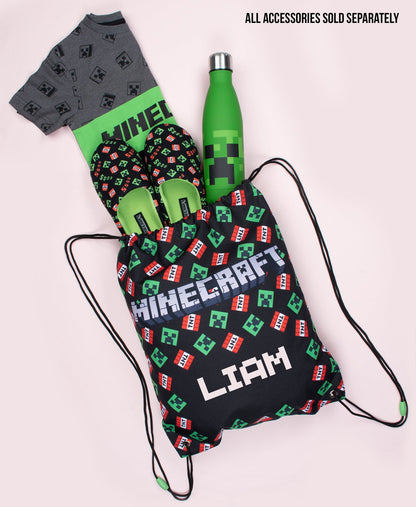 Minecraft Creeper T Shirt – gris