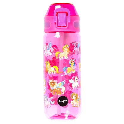 Gourde avec paille 600 ml – magique licorne