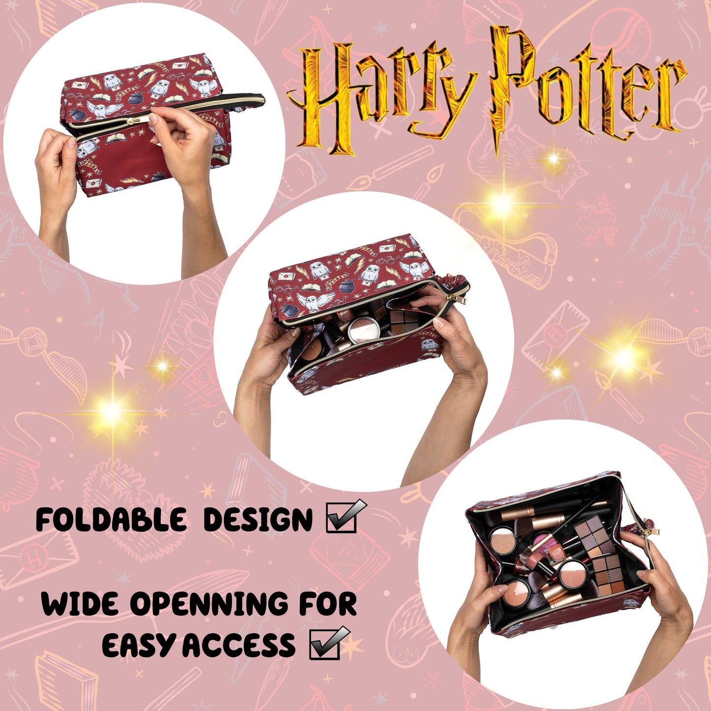 Harry Potter Trousse de maquillage – Burgundy